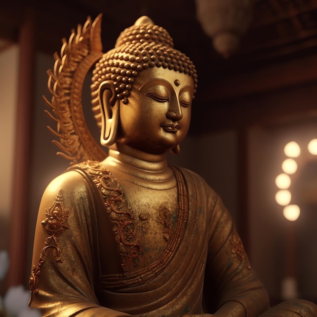 Tempio del Buddha che celebra il giorno di Vesak