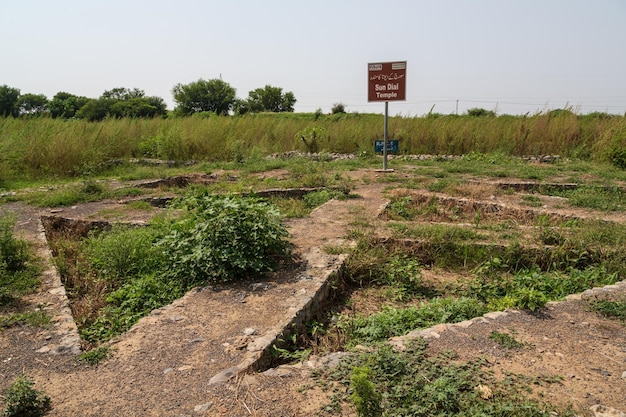 Tempio della meridiana solare a Sirkap. Sirkap, Taxila, Punjab, Pakistan