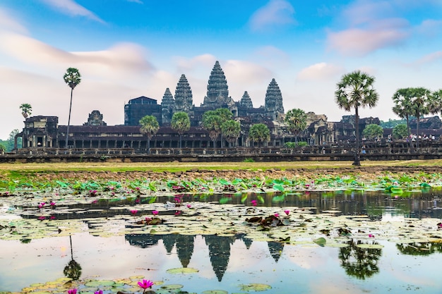 Tempio di Angkor Wat a Siem Reap, Cambogia