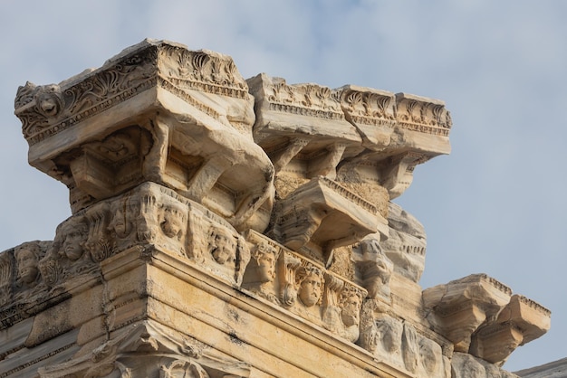 Tempio di Apollo presso l'antica città di Side nella regione di Antalya sulla costa mediterranea della Turchia