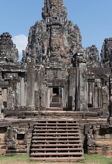 Tempio di Bayon ad Ankor Wat in Cambogia