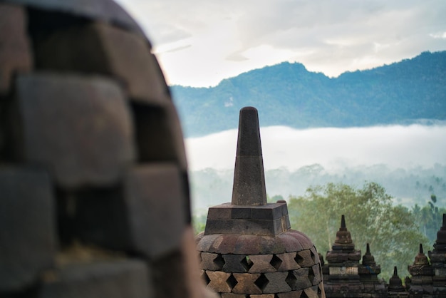 Tempio di Borobudur a Giava centrale, Indonesia