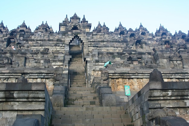 Tempio di Borobudur a Yogyakarta in Indonesia