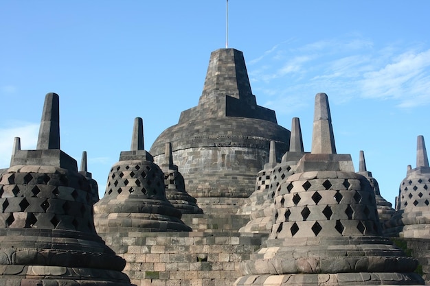 Tempio di Borobudur a Yogyakarta in Indonesia