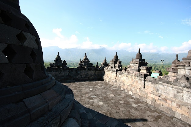 Tempio di Borobudur a Yogyakarta in Indonesia