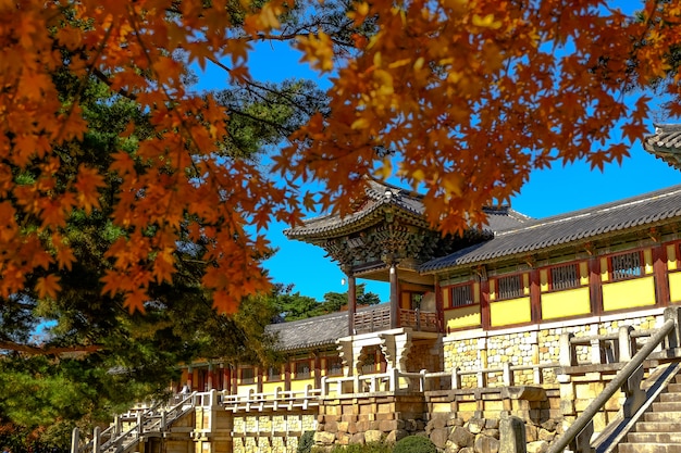 Tempio di Bulguksa in autunno