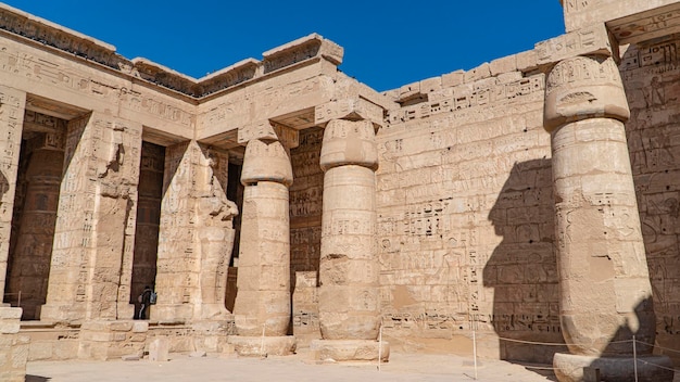 Tempio di Medinet Habu Egitto Luxor Il tempio funerario di Ramesse III a Medinet Habu Egitto