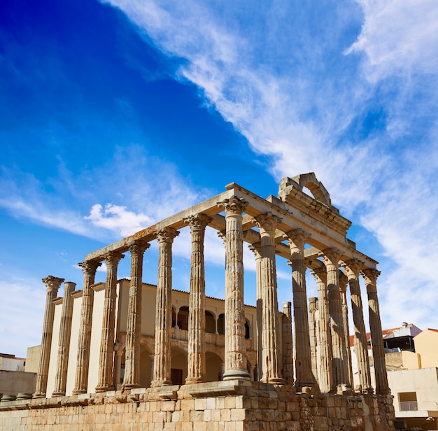 Tempio di Merida Diana a Badajoz in Spagna