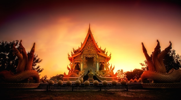 Tempio di Wat Pa Mahasan Roi-Et, Tailandia