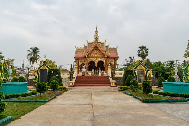 Tempio e monastero a Vientiane Laos