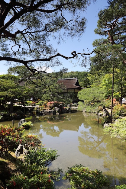 Tempio Ginkakuji a Kyoto in Giappone