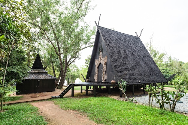 Tempio nero nella città di Chiang Rai, Thailandia