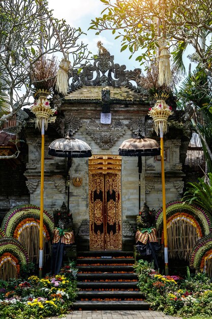 Tempio tradizionale di Bali. Religione dell'induismo balinese.