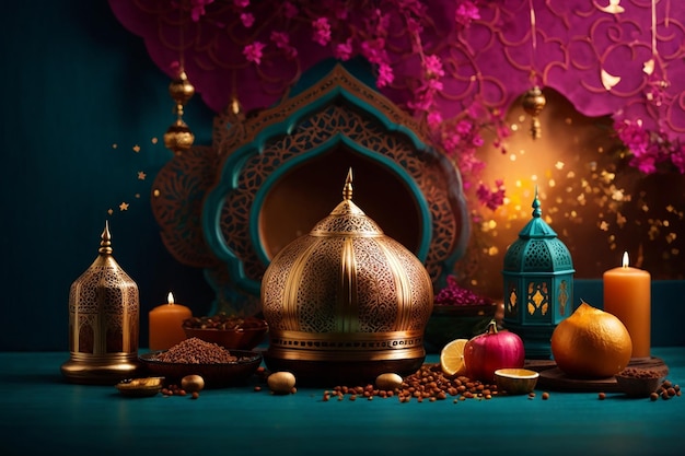 Template di banner web di Eid Mubarak e Eid ul Fitr