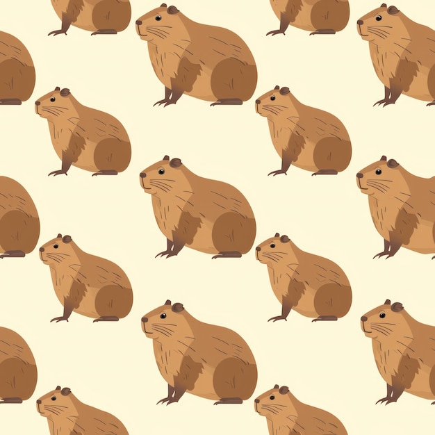Template senza cuciture Capybara