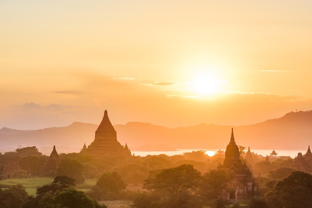 Templi di Bagan Myanmar nella zona archeologica