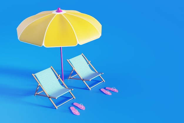 Tempo di riposo Offerte calde Orario estivo Concetto di vacanza rendering 3d