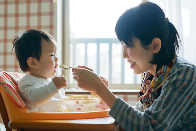 Tempo gioioso per nutrire la madre e il bambino