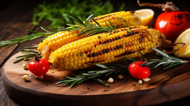 Temptante mais alla griglia, delizioso e appetitoso, preparato con competenza.