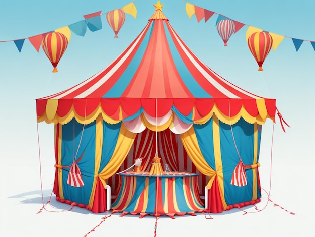 Tenda da circo con palloncini