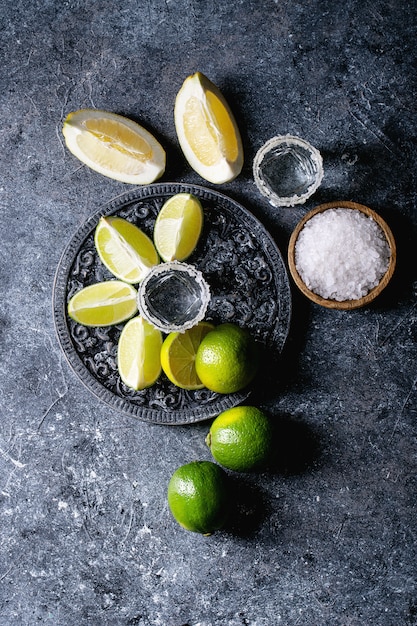 Tequila con sale e lime