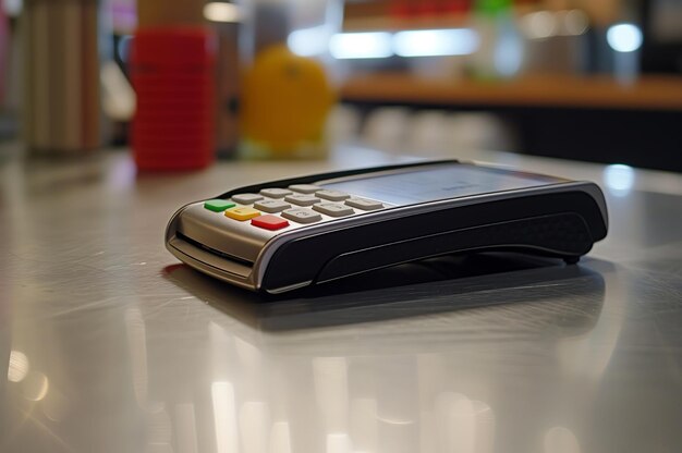 Terminale di pagamento senza contatto Pagamenti senza contanti Carta bancaria Moneta del futuro