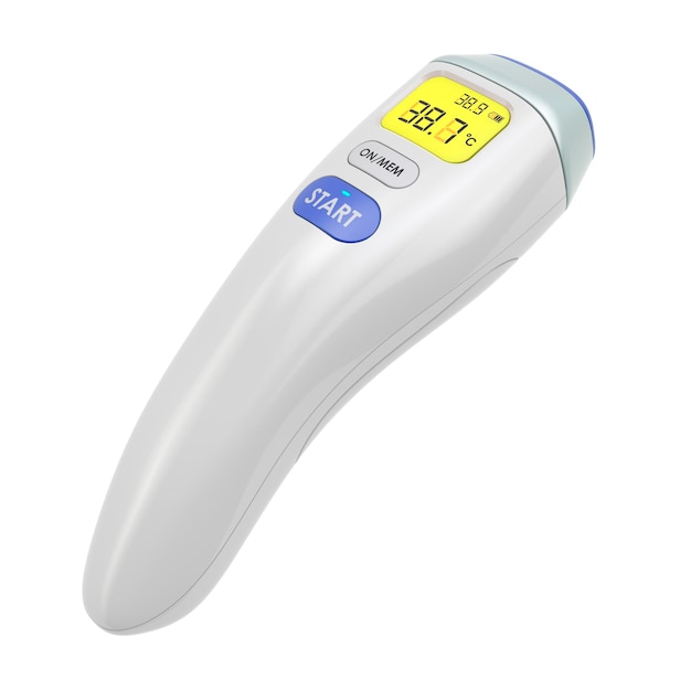 Termometro a infrarossi IR senza contatto digitale Rendering 3D