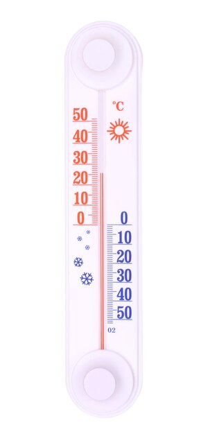Termometro isolato su bianco