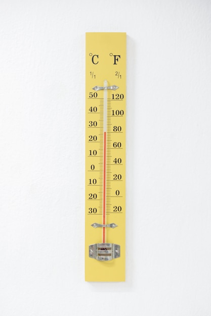 Termometro sulla temperatura di controllo della parete della stanza