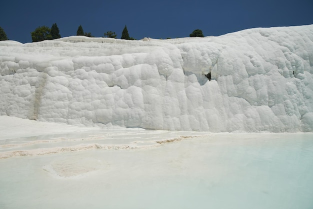 Terrazza in travertino a Pamukkale a Denizli Turkiye