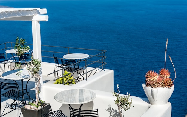 Terrazza sul mare di Santorini