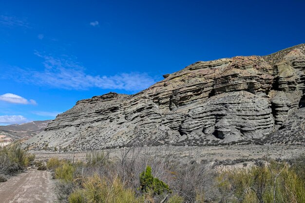 Terre rosse dei calanchi senza vegetazione del Geoparco di Granada