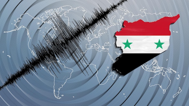 Terremoto dell'attività sismica Mappa della Siria Scala Richter