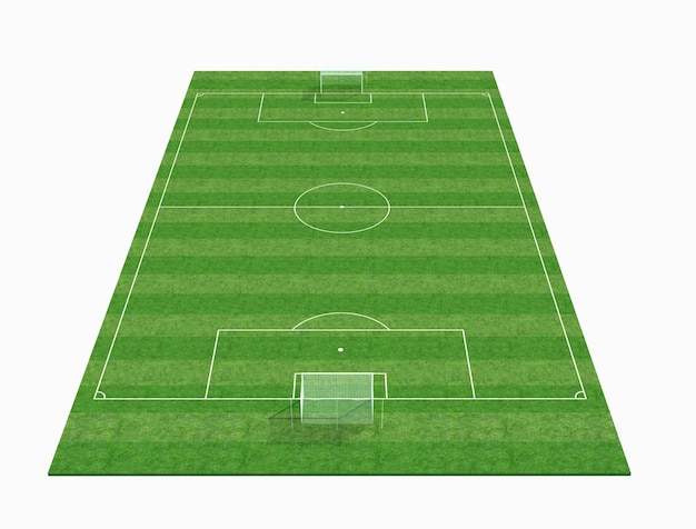 Terreno di calcio vuoto 3D