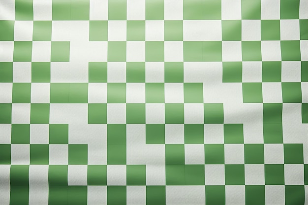 tessuto bavarese a quadri verde chiaro, verde scuro e bianco