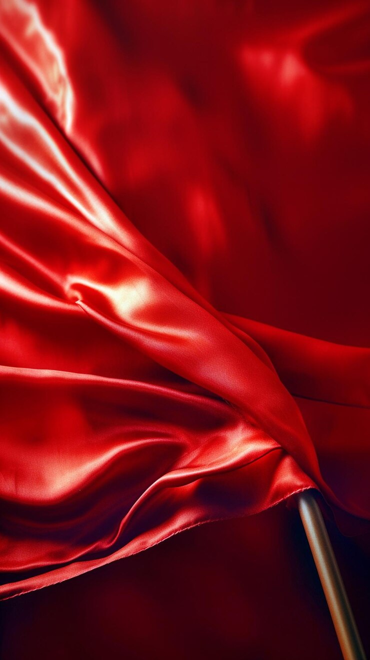tessuto di cotone rosso