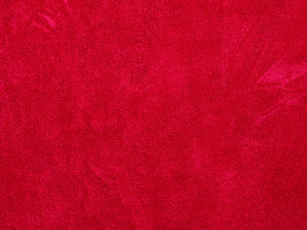 Tessuto di velluto rosso trama utilizzato come sfondo Tessuto rosso vuoto sfondo di materiale tessile morbido e liscio C'è spazio per il testo