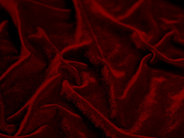 Tessuto di velluto rosso trama utilizzato come sfondo Tessuto rosso vuoto sfondo di materiale tessile morbido e liscio C'è spazio per textx9
