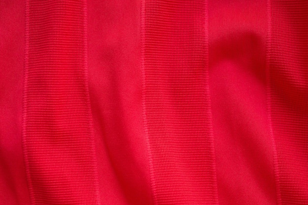 Tessuto jersey rosso abbigliamento sportivo