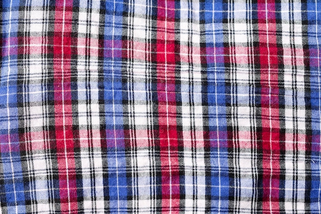 Tessuto plaid con diversi colori