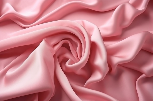Tessuto rosa con un morbido panno rosa.