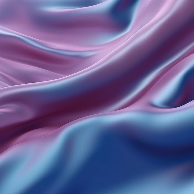 Tessuto rosa e blu con una morbida onda.