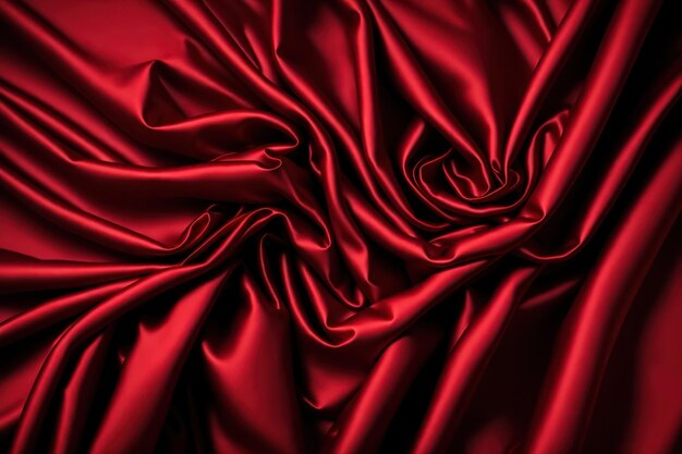 Tessuto rosso molto pulito e pulito.