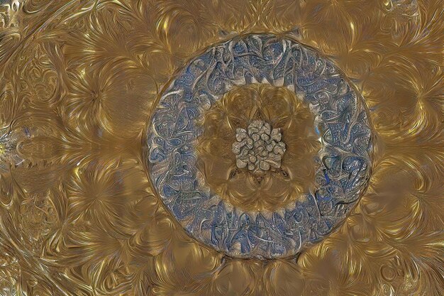 Tessuto testurizzato dorato islamico per interior designxA