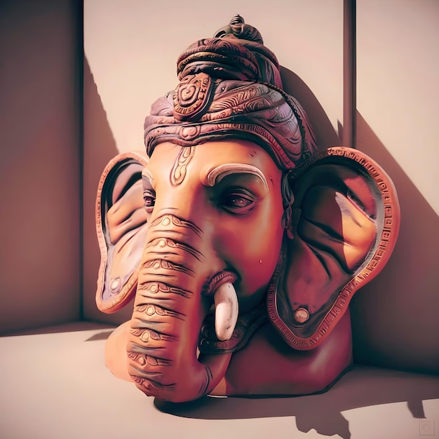 Testa di Ganesha 3D