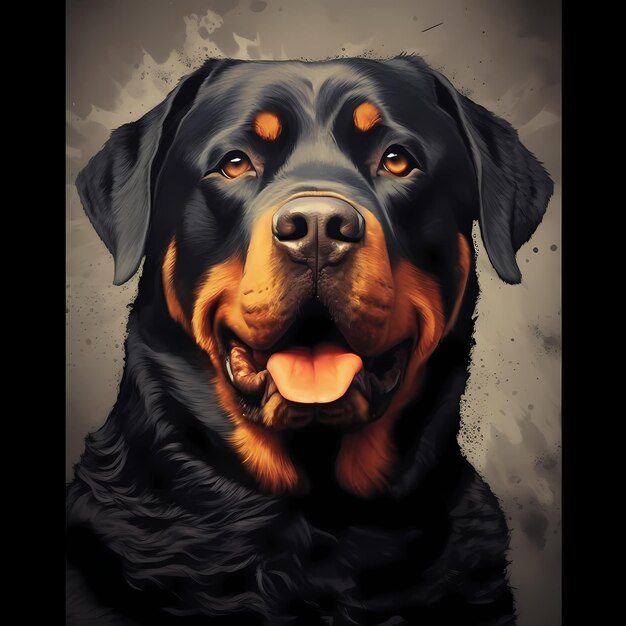 Testa di rottweiler