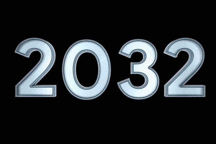 Foto testo 2023 colore blu 3d rendering dell'illustrazione. 2023 numero testo 3d con sfondo nero isolato