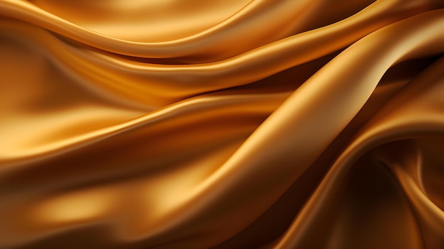 Testo di seta dorata scura con bellissime onde sfondo elegante per un prodotto di lusso