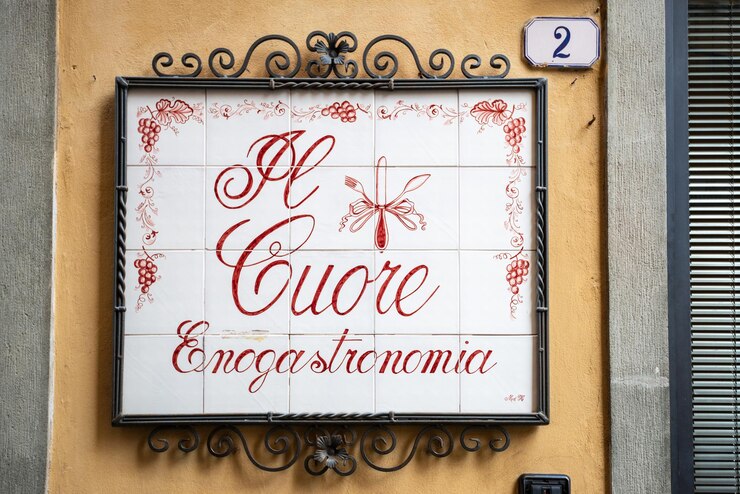 Foto testo sulla parete