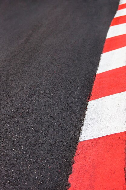 Testura dell'asfalto e del marciapiede del circuito del Gran Premio delle corse automobilistiche